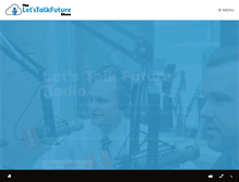 Tablet Screenshot of letstalkfuture.com